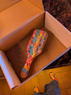 Frosting on Hairbrush