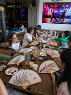 Hand Fan Painting